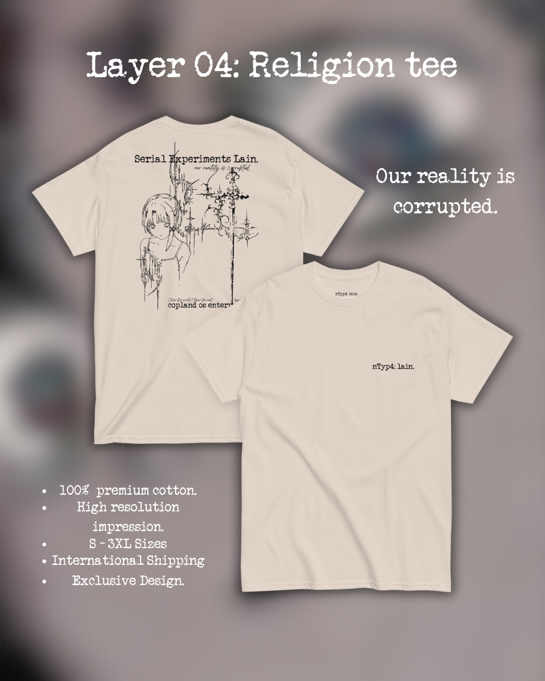 Layer 04: Religion Corrupted Tee (beige)