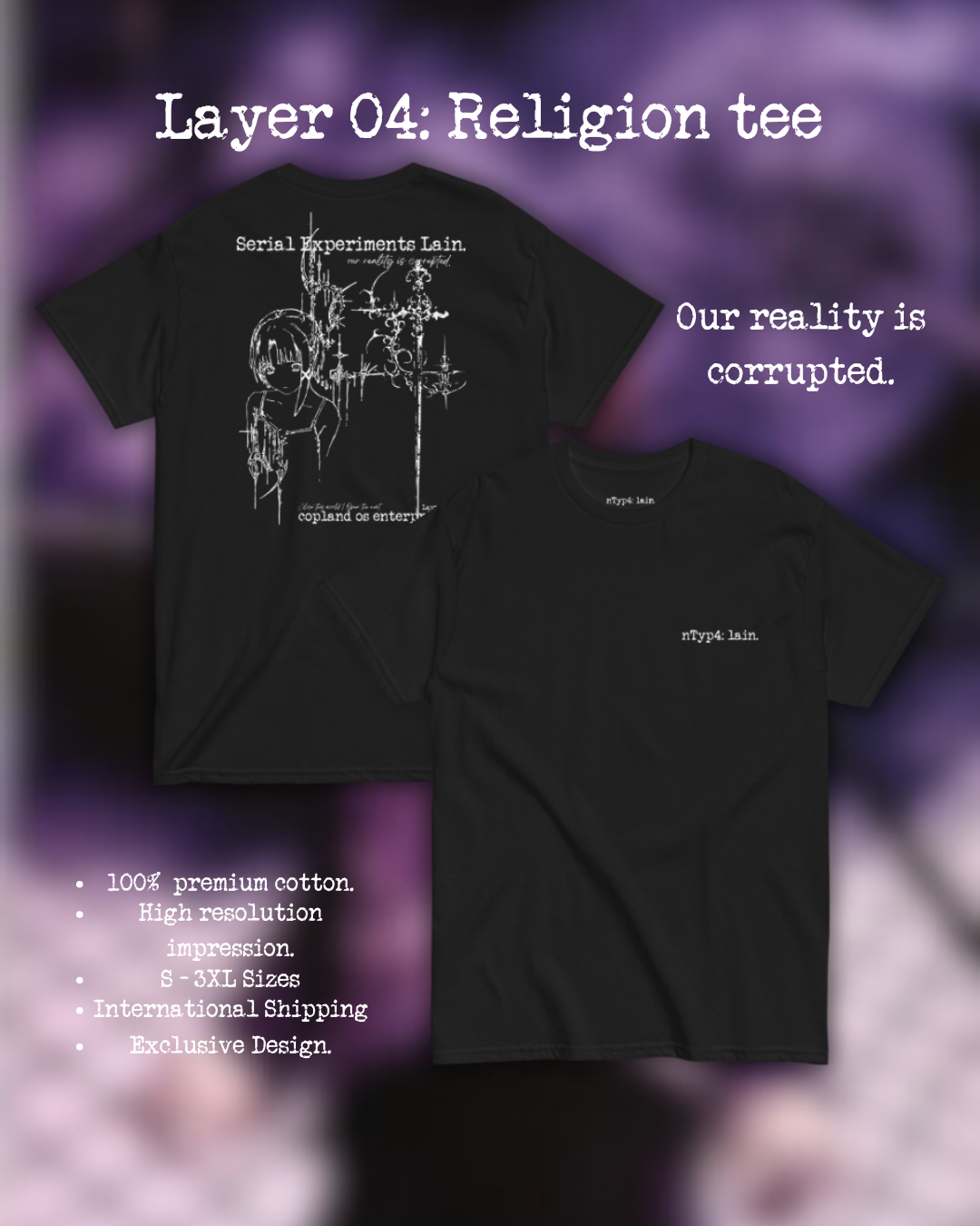 Layer 04: Religion Corrupted Tee (black)