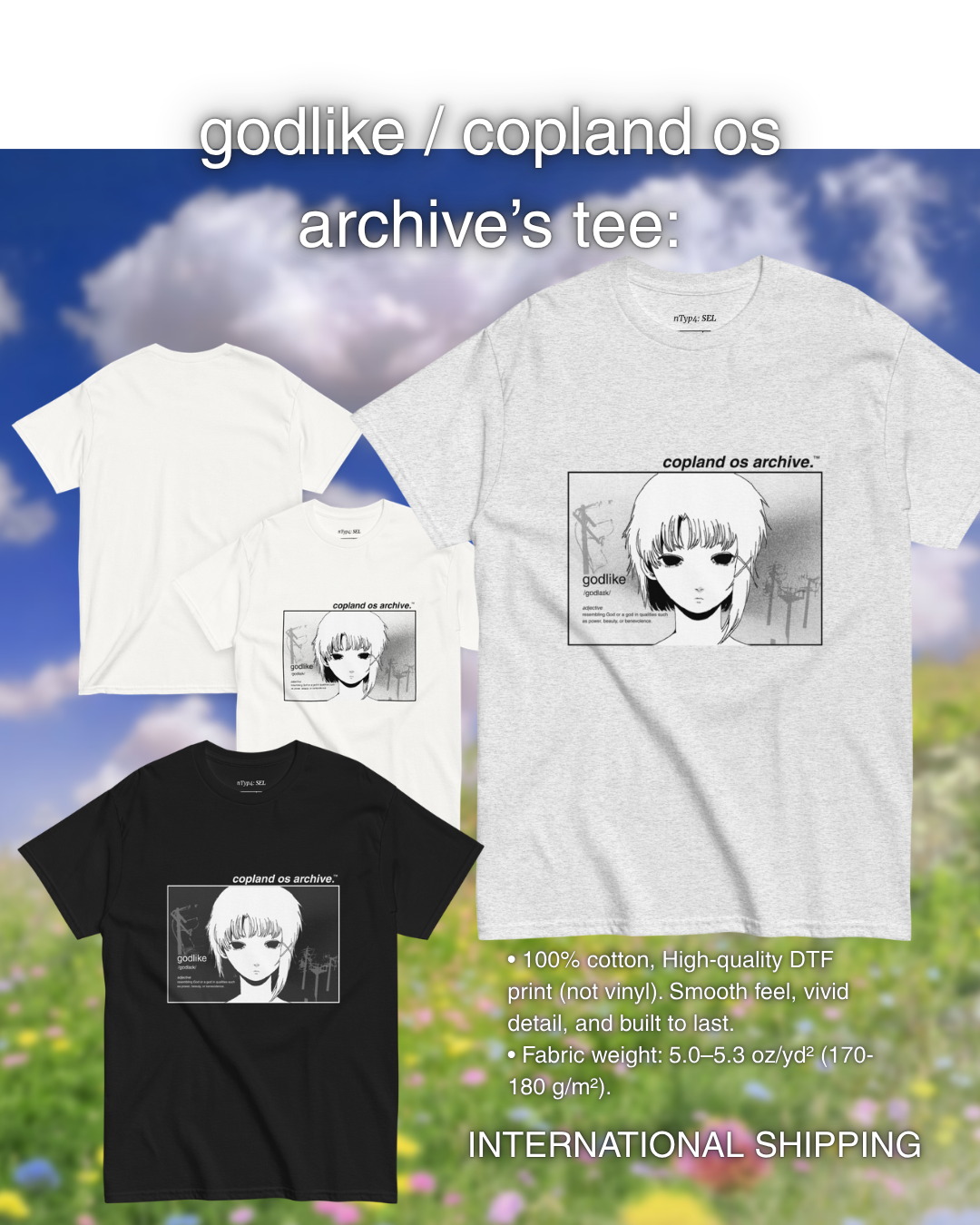 godlike / copland os archive™ (ash/white)